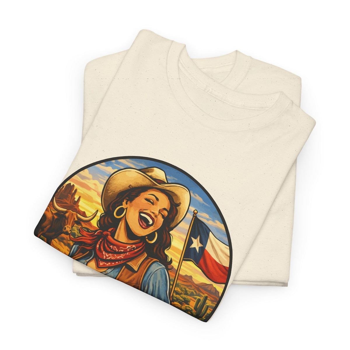T-Shirt Cowgirl Texas – Design Western Vintage
