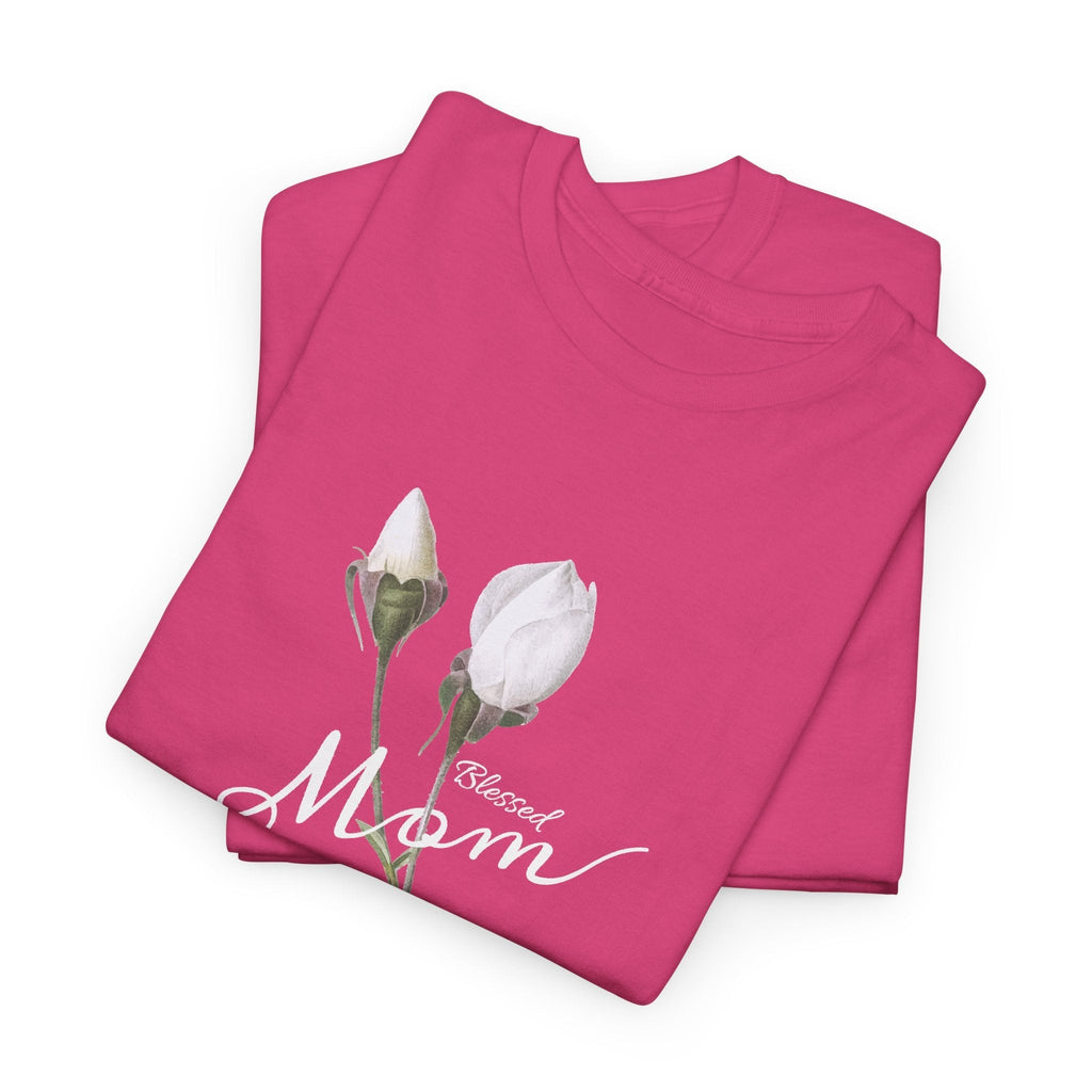 T-Shirt Mamma con Fiori – Design Minimalista