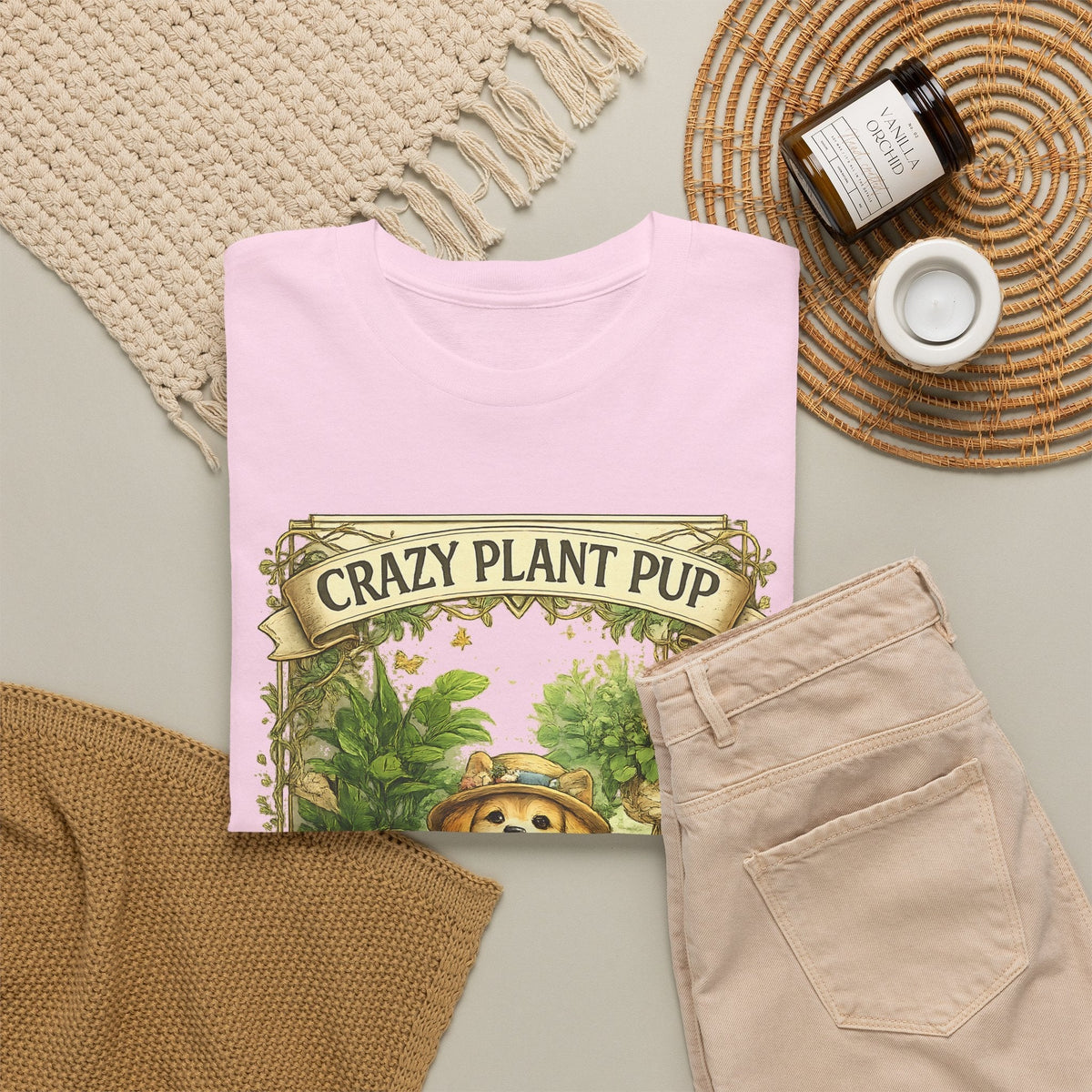 T-Shirt Cane e Piante – Design Divertente