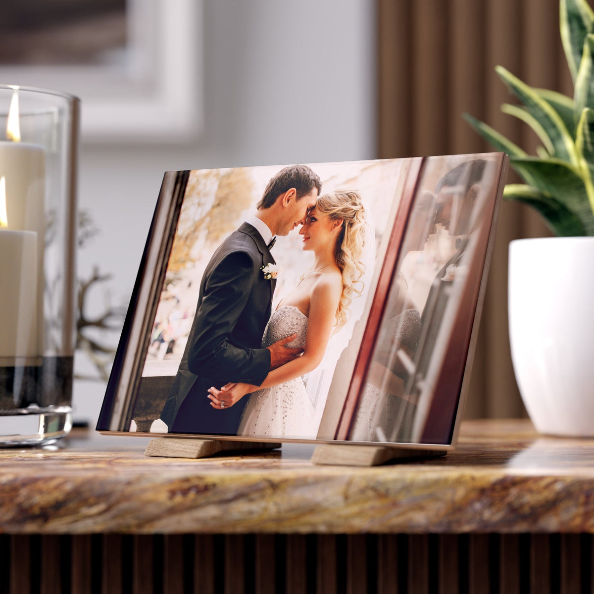 Personalizzata Hochzeits-Fototafel – Erinnerungsstück 20 × 25 cm