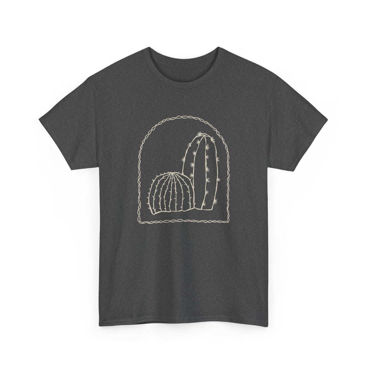 T-Shirt Cactus Minimal – Design Deserto Line Art