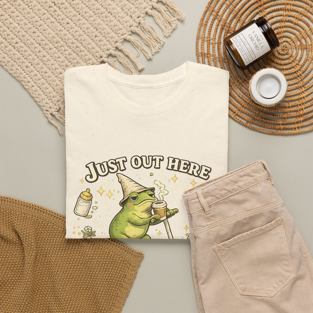 T-Shirt Mamma, Caffeina e Caffè – Design Divertente