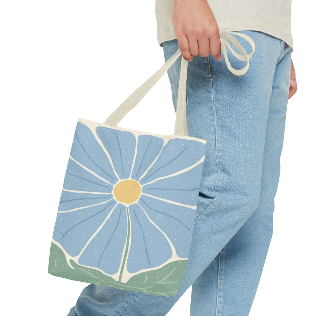 Blaue fiori Borsa in tessuto – Modernes Floral design