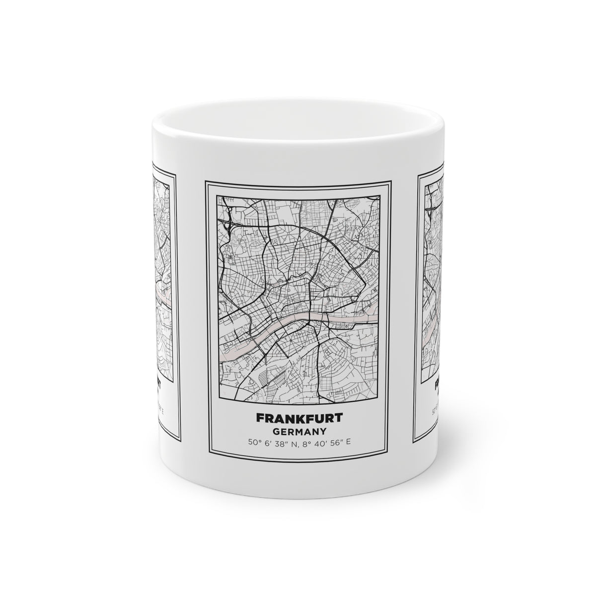 Tazza Francoforte con Mappa – Souvenir Germania 330 ml