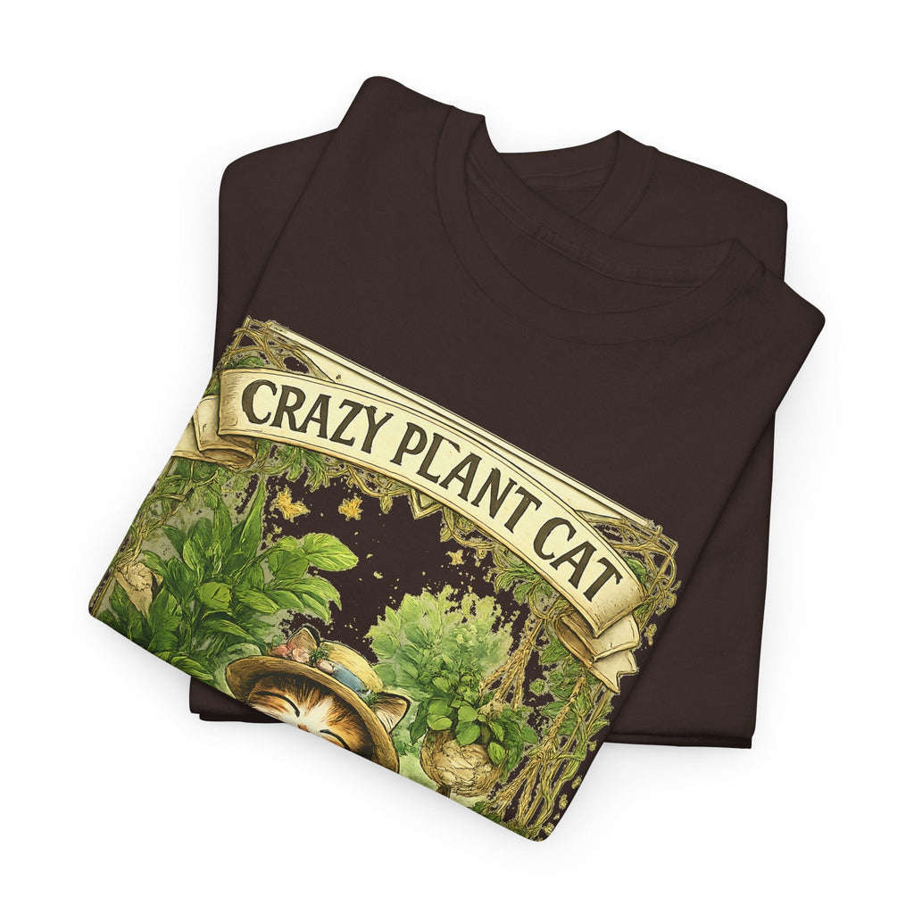 T-Shirt Gatto e Piante – Design Divertente