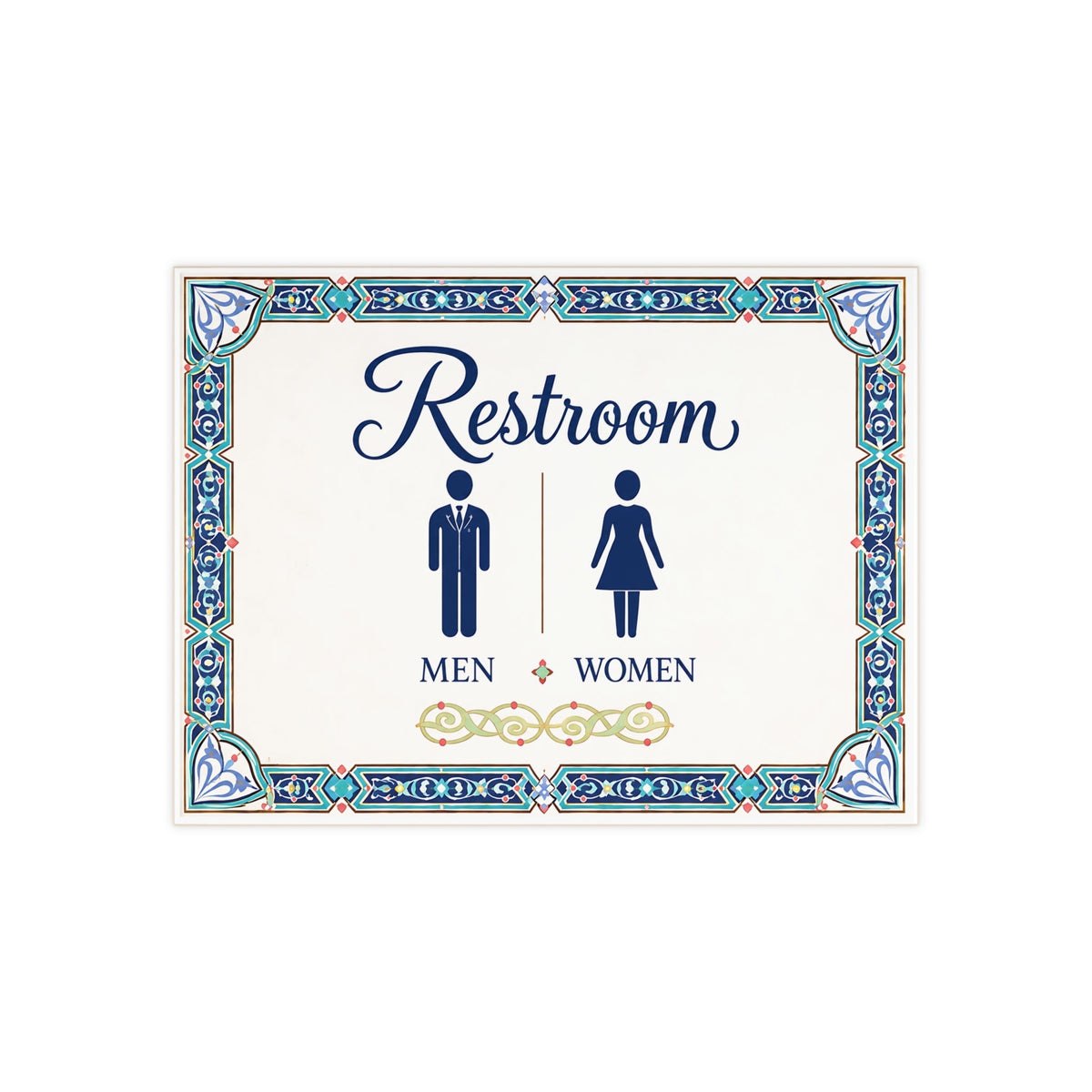 Targa in Ceramica per Toilette – Donna e Uomo – SE4