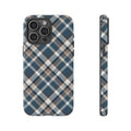 Blaues Karo Cover per smartphone – Cover robusta con klassischem Tartanmuster