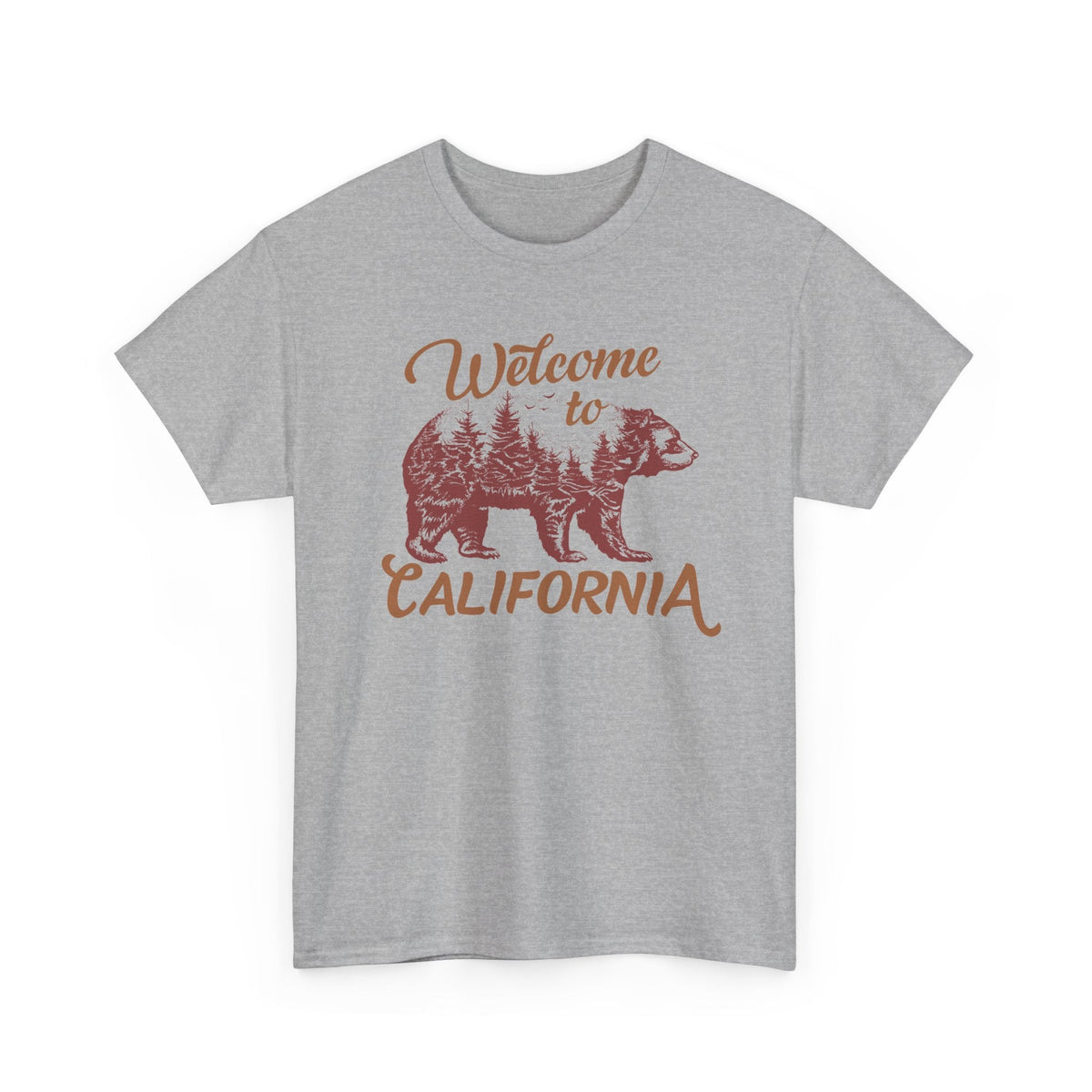 T-Shirt California – Design Vintage con Orso