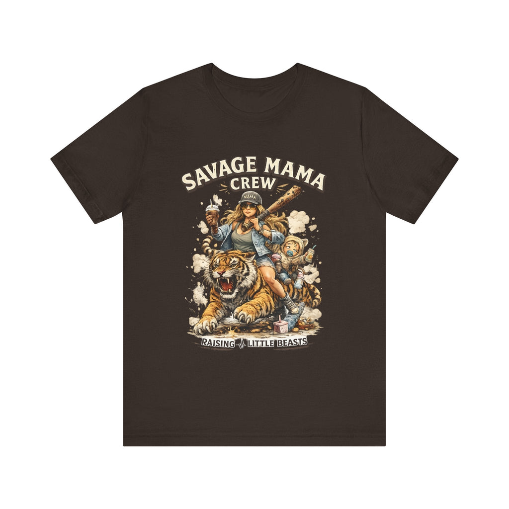 Savage Mama Crew T-Shirt divertente Mama T-Shirt, Starke Mama Grafik-T-Shirt, regalo per coole Mamas