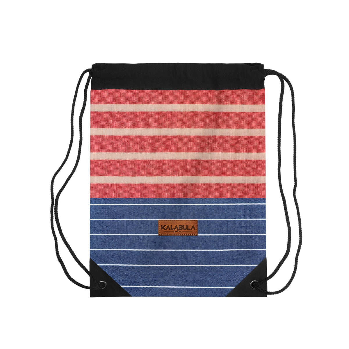 Gestreifter Sacca con coulisse – Rosso Blau design retrò von MALUX