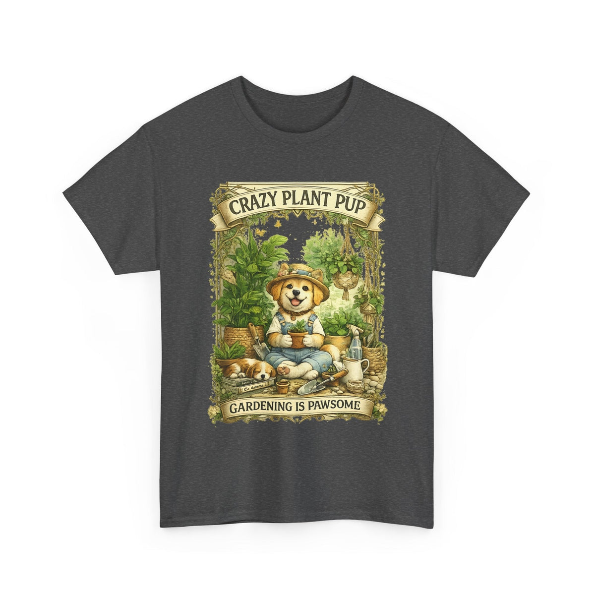 T-Shirt Cane e Piante – Design Divertente