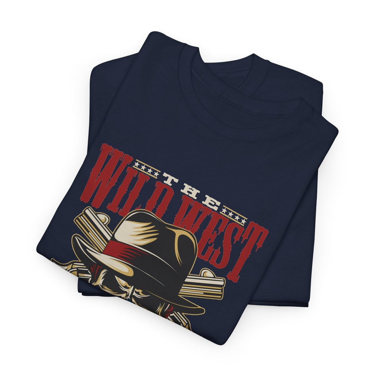 T-Shirt Leggenda del Selvaggio West – Teschio Cowboy Vintage