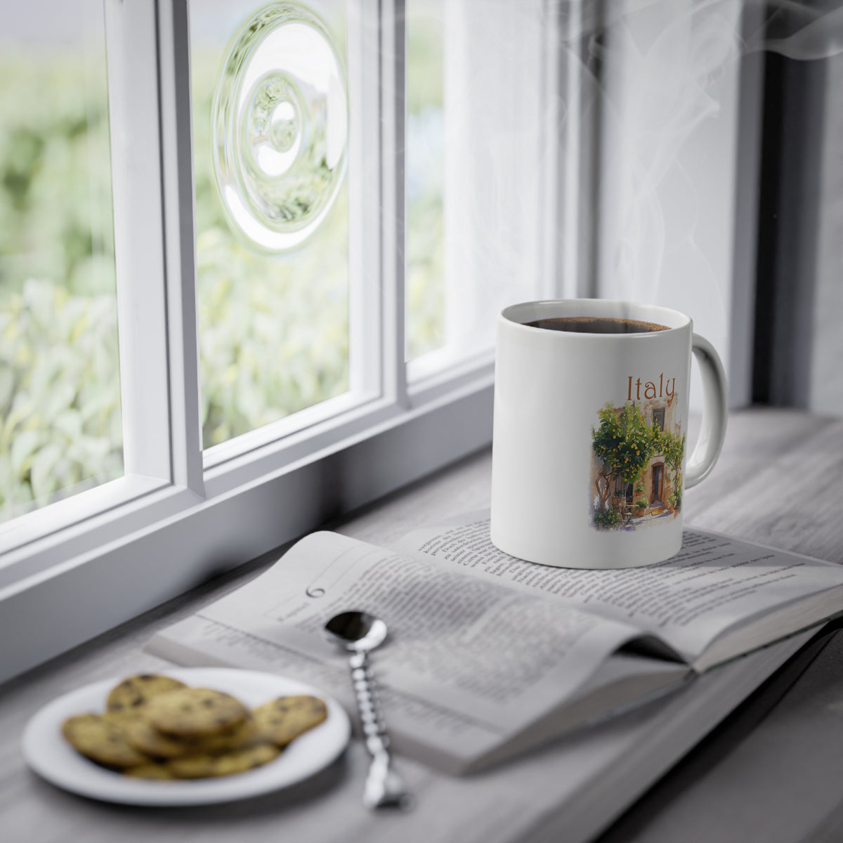 Tazza Italia Acquerello – Souvenir Casa Italiana e Villa Mediterranea