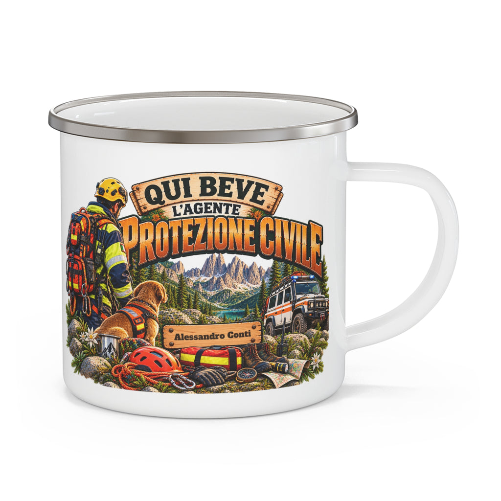 Tazza da Campeggio Personalizzata con Nome – Protezione Civile