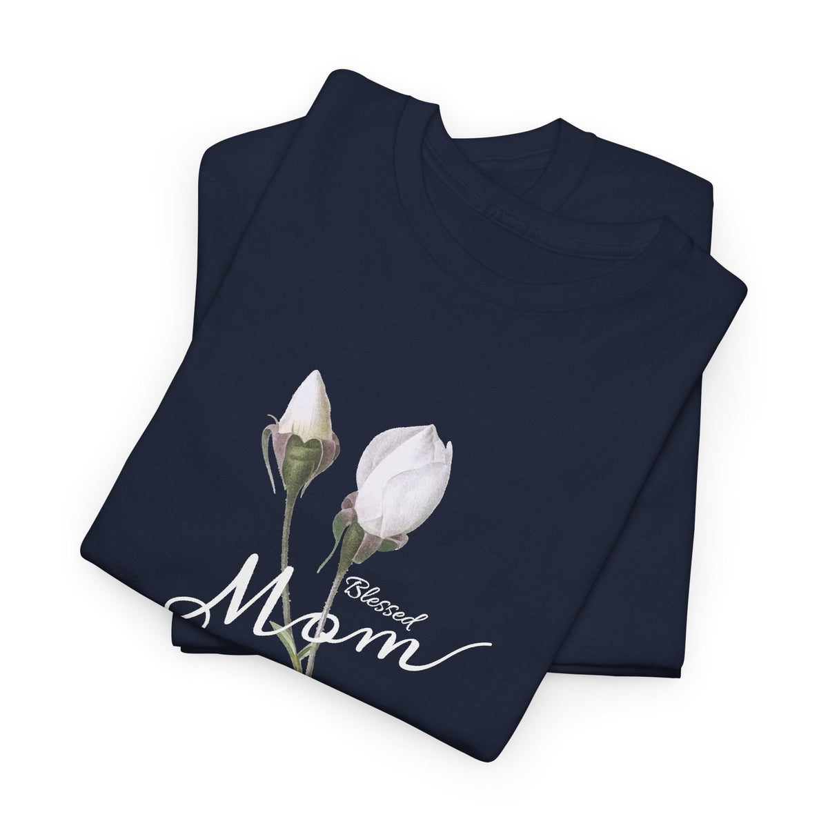 T-Shirt Mamma con Fiori – Design Minimalista