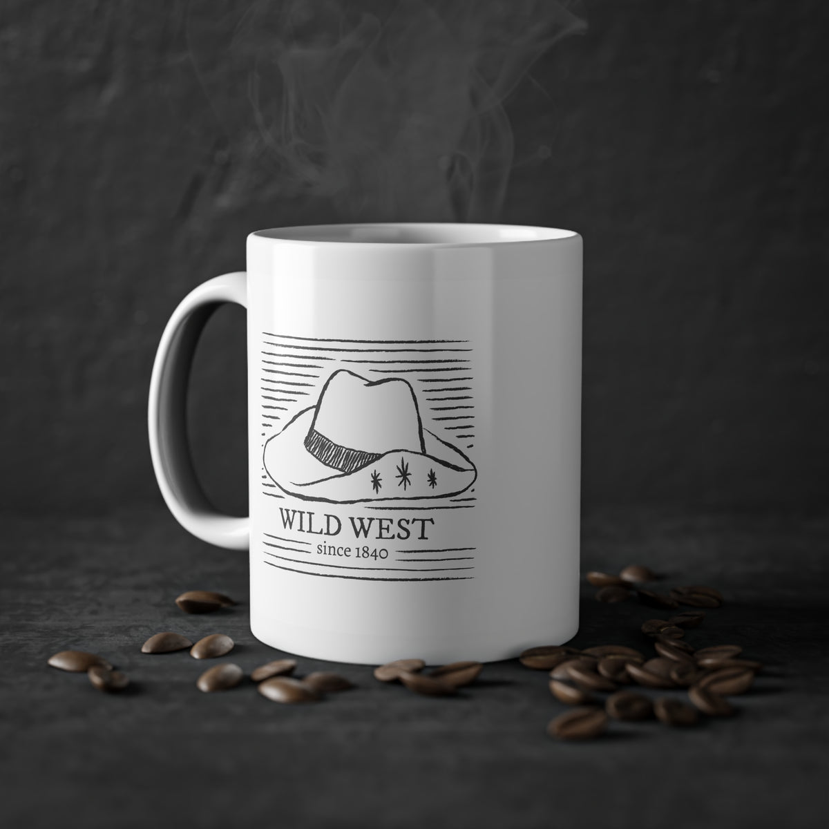 Tazza Wild West Vintage – Cowboy e Cappello Western 330 ml