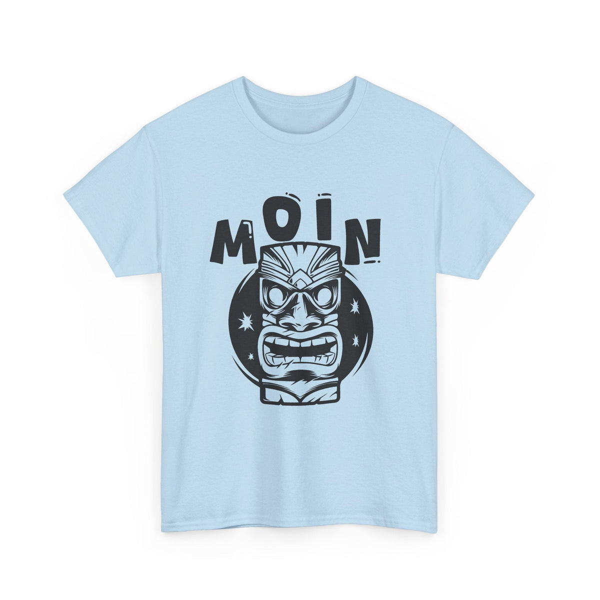 T-Shirt Moin con Maschera Tiki – Design Tropicale Streetwear