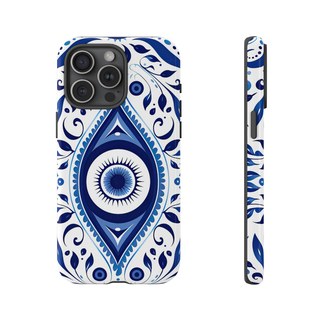 Blaues Nazar-Auge Cover robusta – Ornamentales Nazar-Design