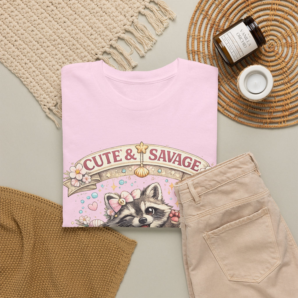 T-Shirt Carino ma Selvaggio – Procione Divertente