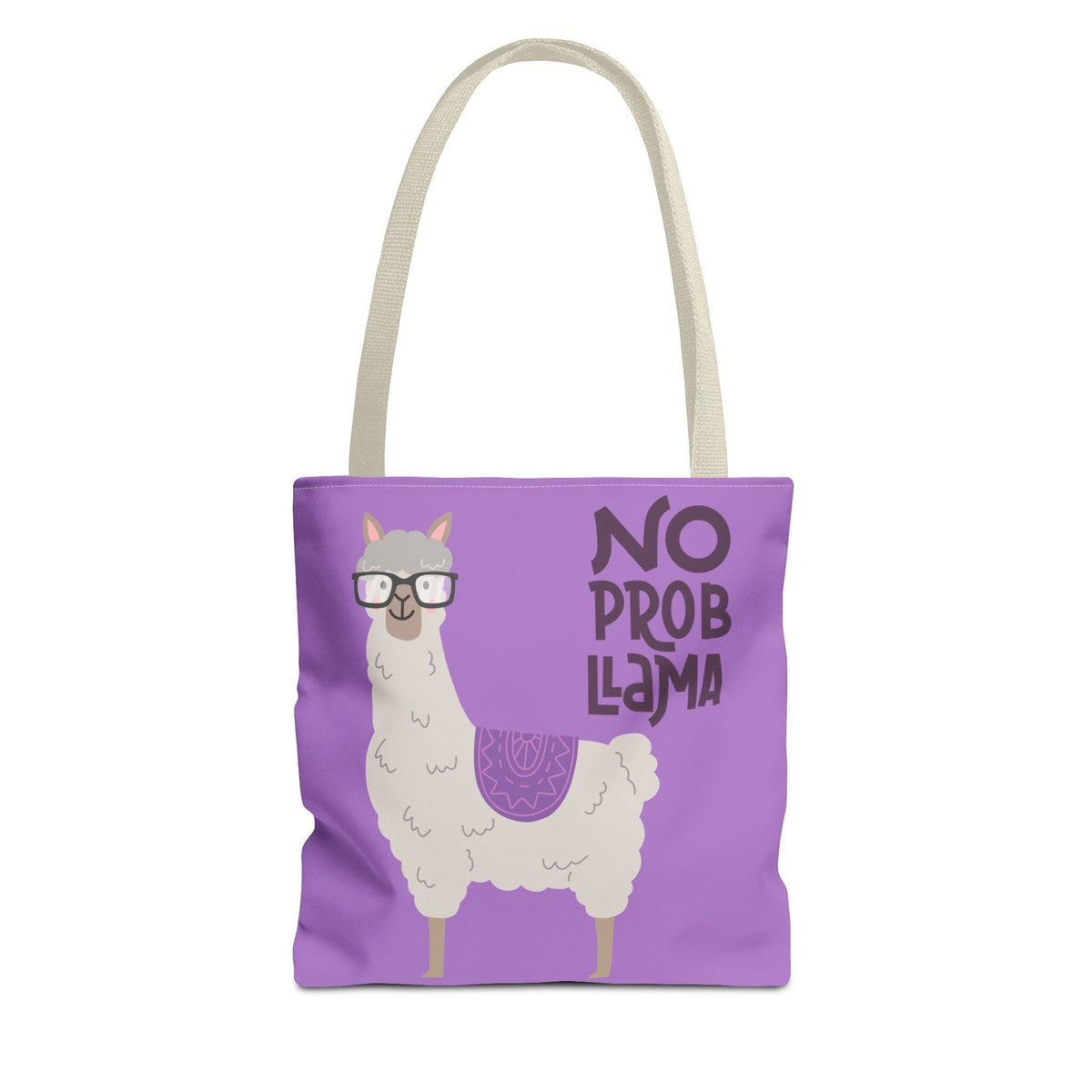 No Prob-Llama Borsa in tessuto – divertentes Alpaka con Brille
