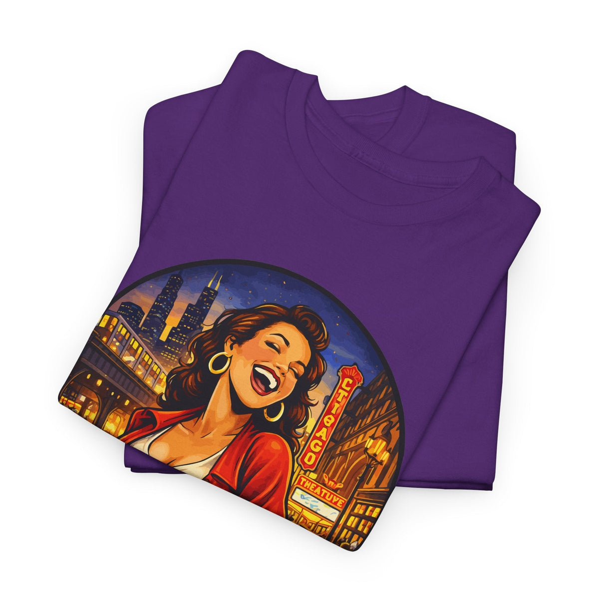 T-Shirt Skyline di Chicago – Design Città Vintage
