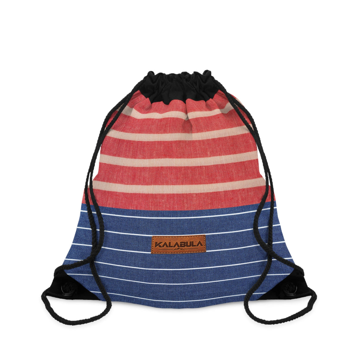 Gestreifter Sacca con coulisse – Rosso Blau design retrò von MALUX