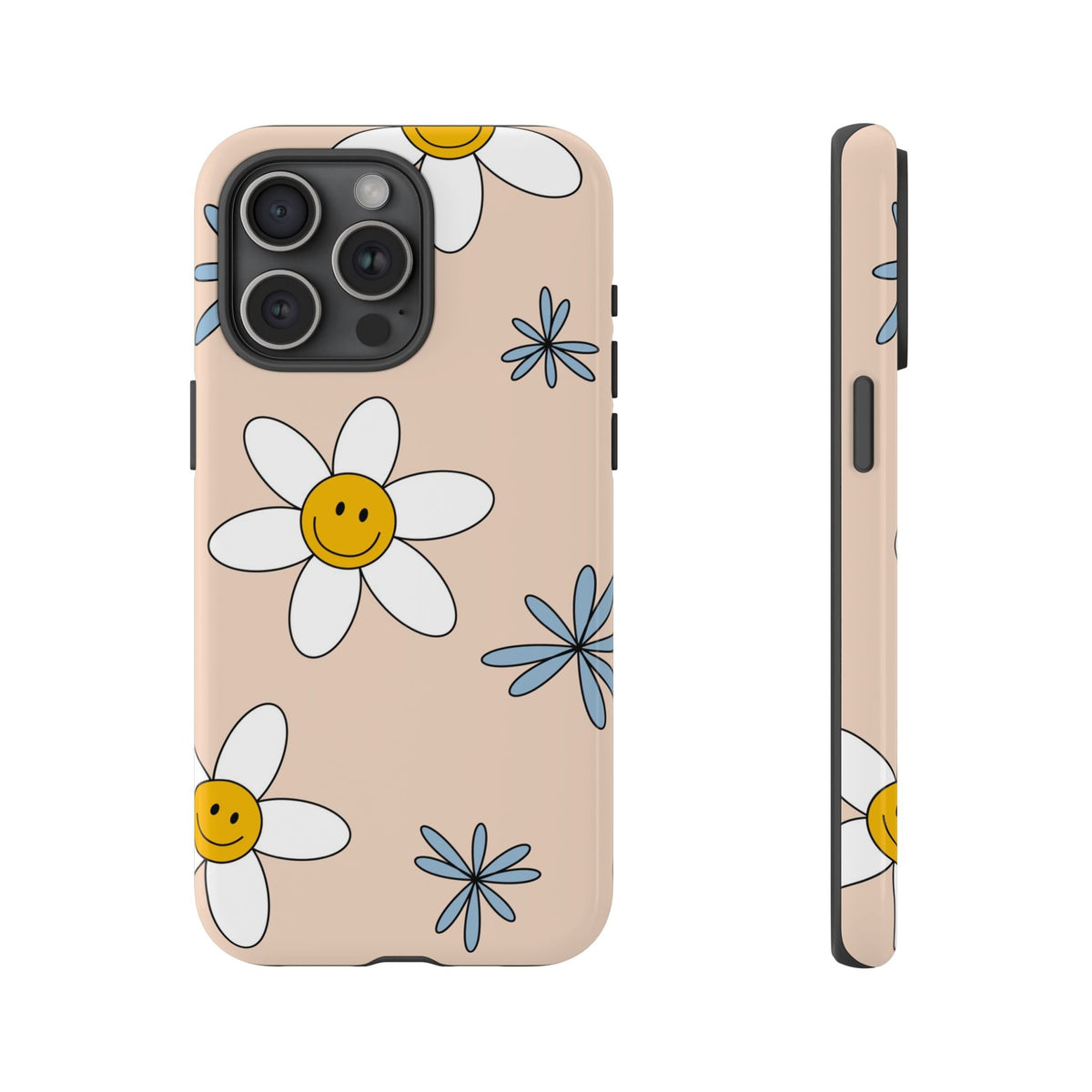 Smiley-Gänseblümchen Cover robusta – Süßes Retro-Blumendesign