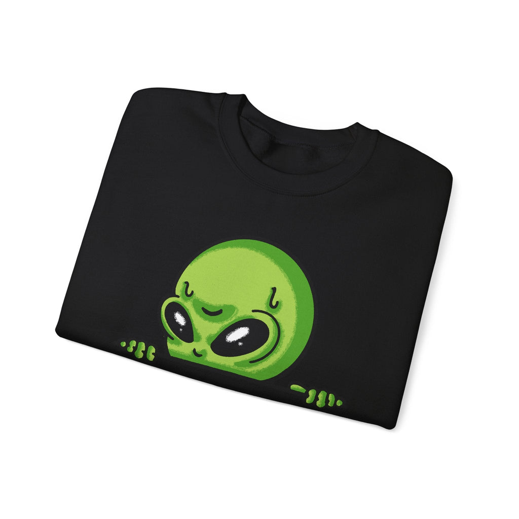 Alien Peeking Sweatshirt – Sweatshirt von MALUX