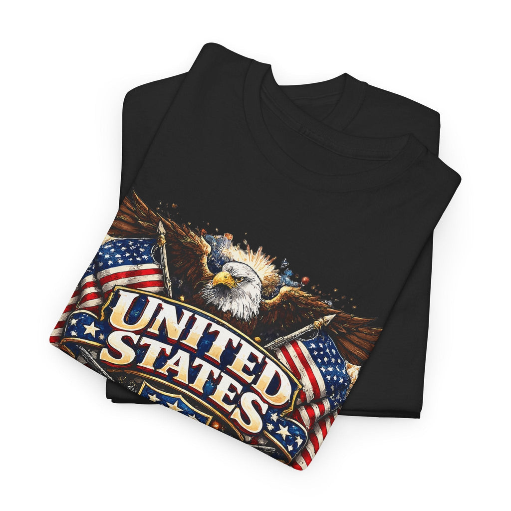 T-Shirt Patriottica USA – Aquila e Bandiera Americana