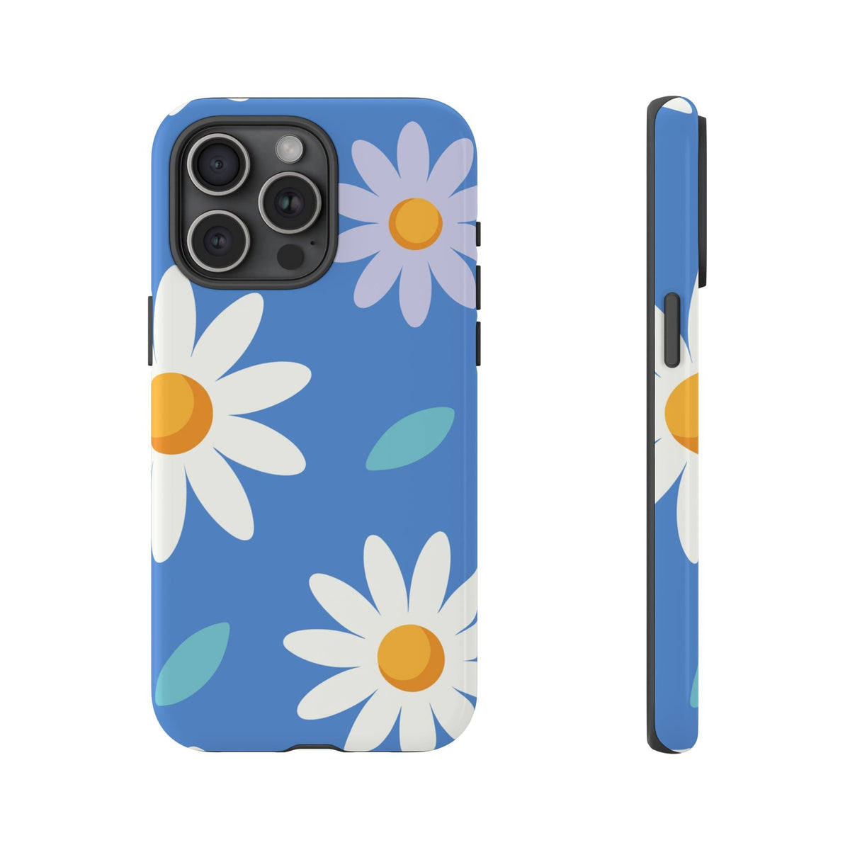 Blaues Gänseblümchen Cover robusta – Retro-Blumendesign