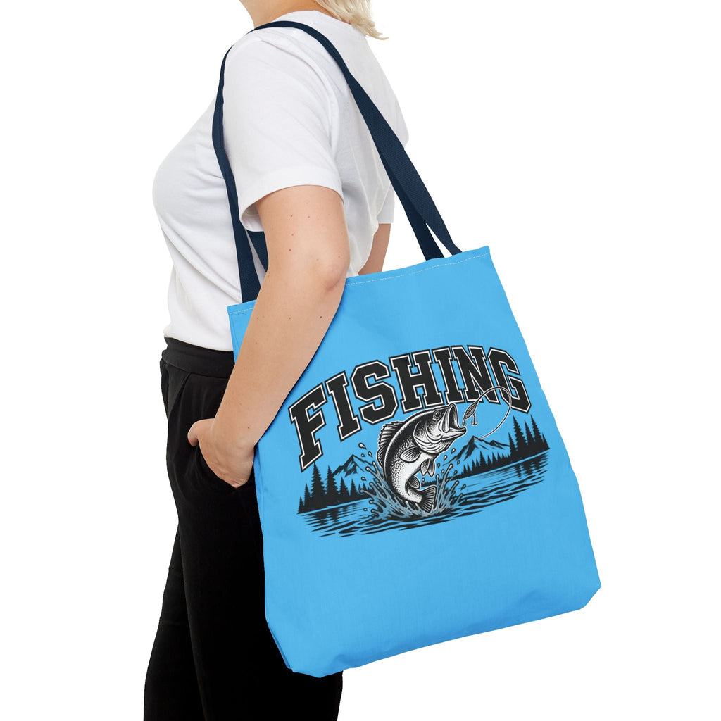 Angeln Borsa in tessuto – Fishing Fisch & See Motiv
