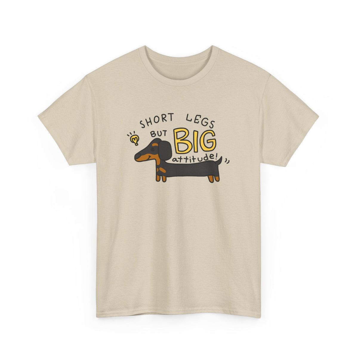 T-Shirt Bassotto Piccolo ma con Carattere – Design Divertente