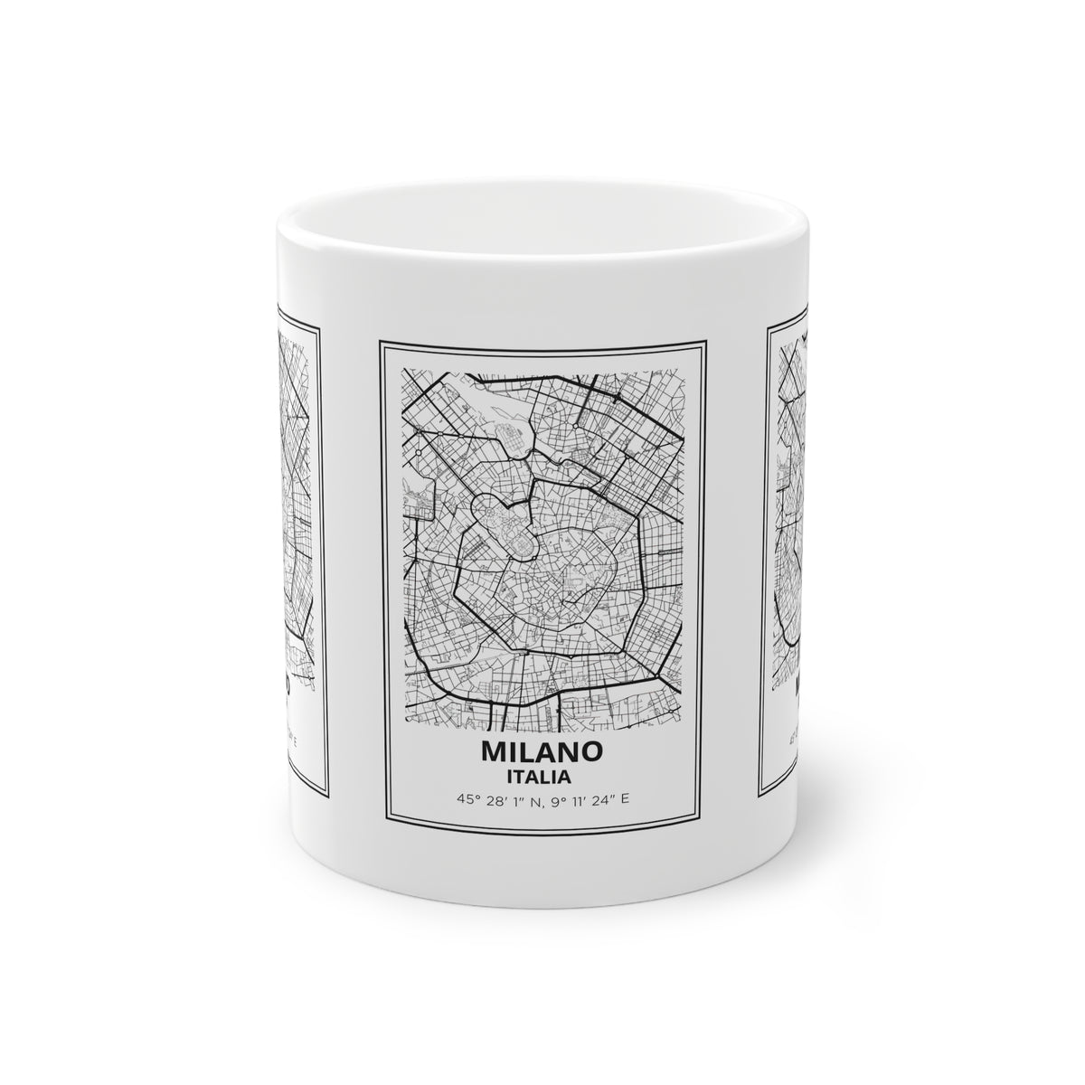 Tazza Milano con Mappa – Souvenir Italia 330 ml