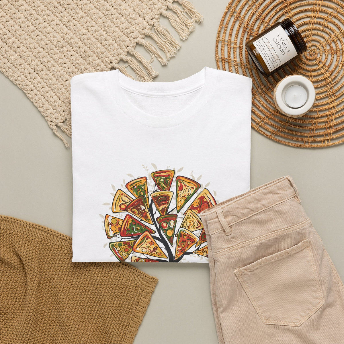 T-Shirt Albero della Pizza – Design Divertente