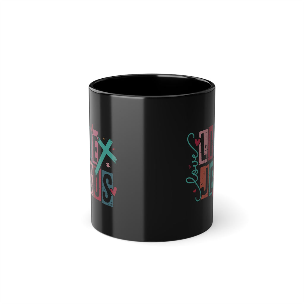 Tazza Nera “Let Me Tell You About Jesus” – Design Cristiano 330 ml