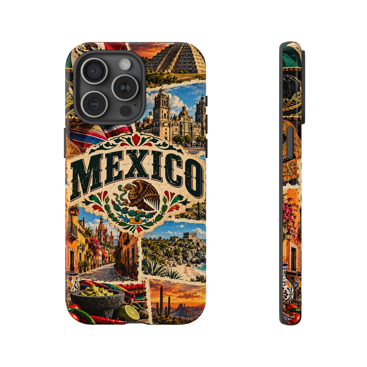 Mexiko-Reise-Collage Cover robusta – Mexikanisches Vintage-Design