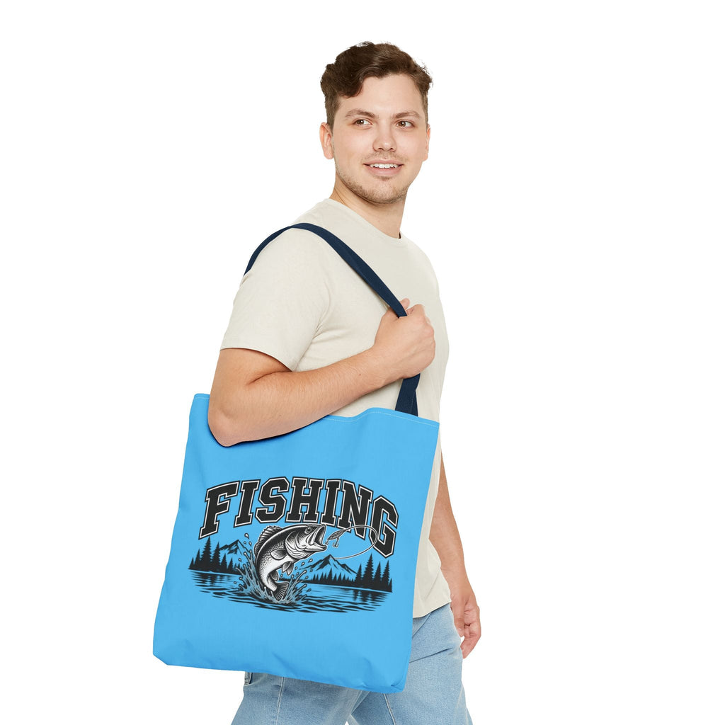 Angeln Borsa in tessuto – Fishing Fisch & See Motiv