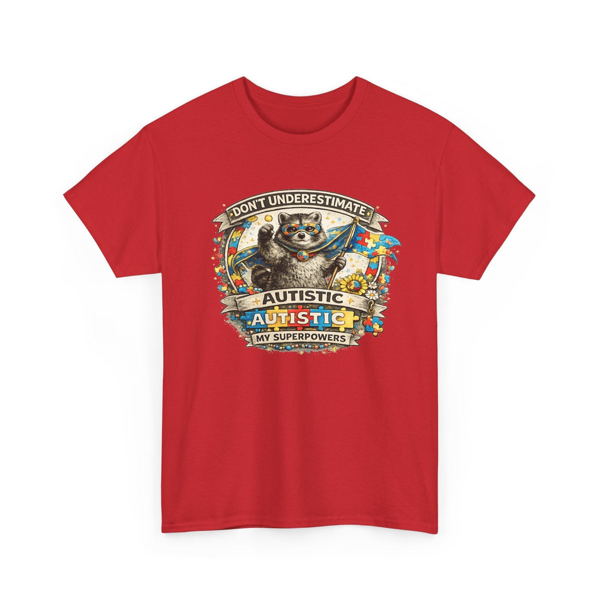 Autism Superpowers T-Shirt – „Unterschätze Autismus nicht“ Grafik-T-Shirt