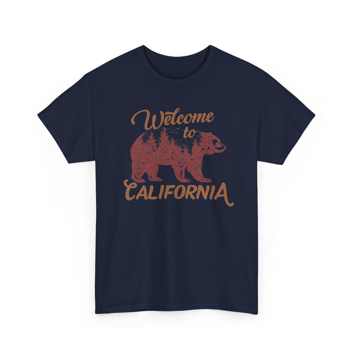 T-Shirt California – Design Vintage con Orso