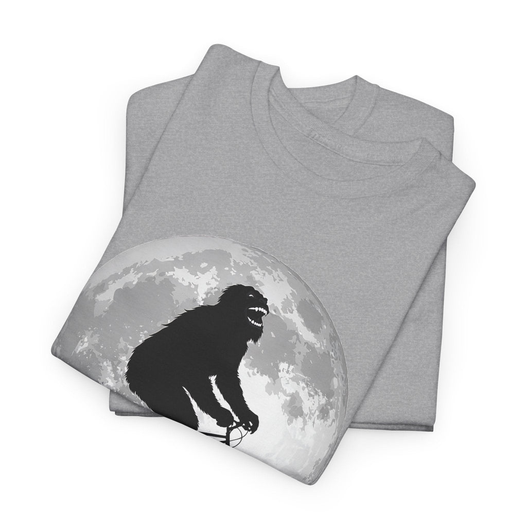 Bigfoot Bicycle T-Shirt – Mond & naturaale-Abenteuer Grafik-T-Shirt