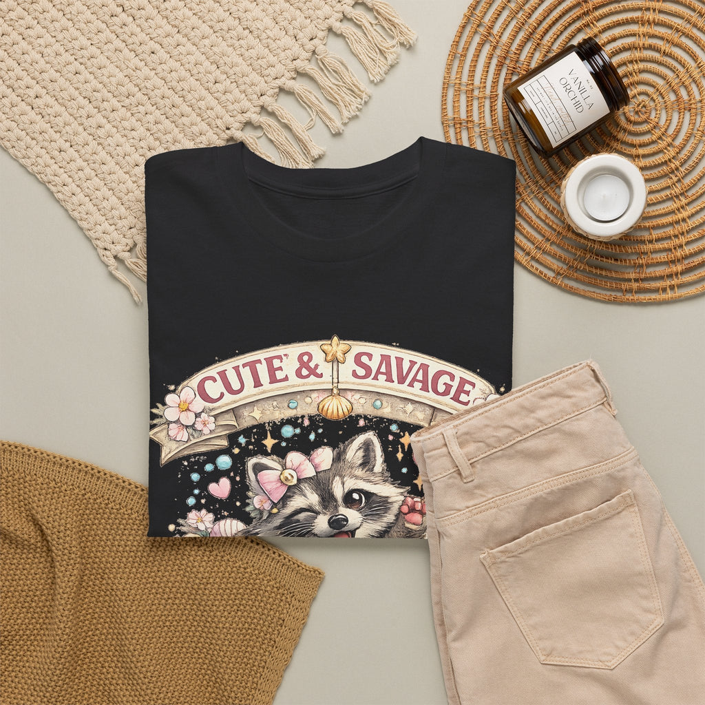 T-Shirt Carino ma Selvaggio – Procione Divertente
