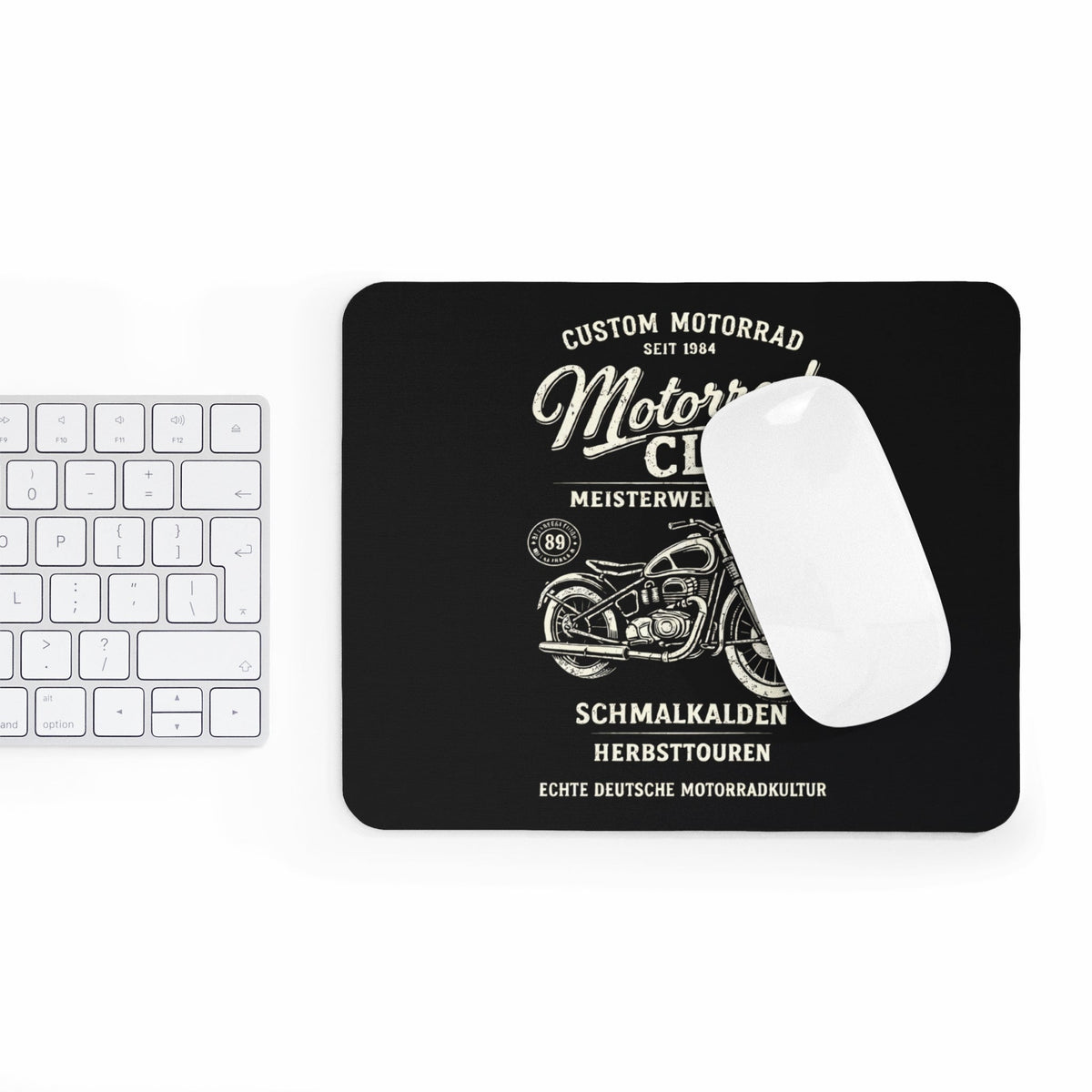 Catania moto Mousepad – club motociclistico design retrò – Mousepad von MALUX, 23,2 × 19,4 cm