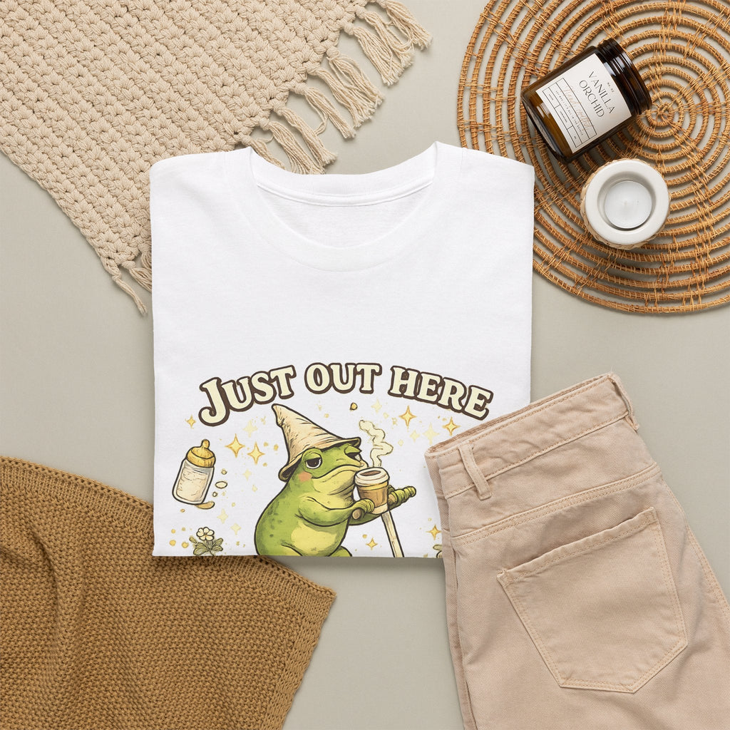 T-Shirt Mamma, Caffeina e Caffè – Design Divertente