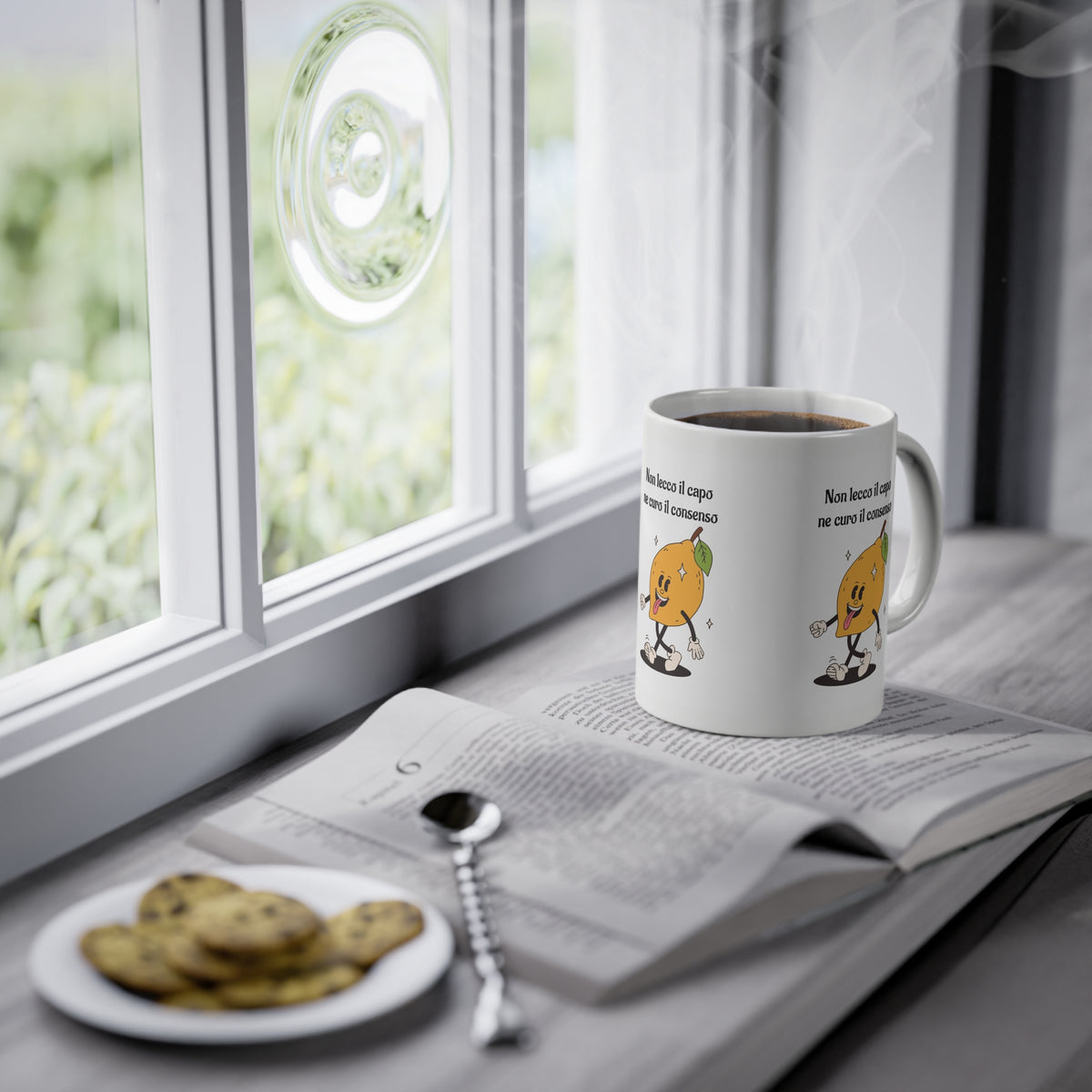 Tazza Divertente “Non Lecco il Capo” – Tazza con Lingua 330 ml