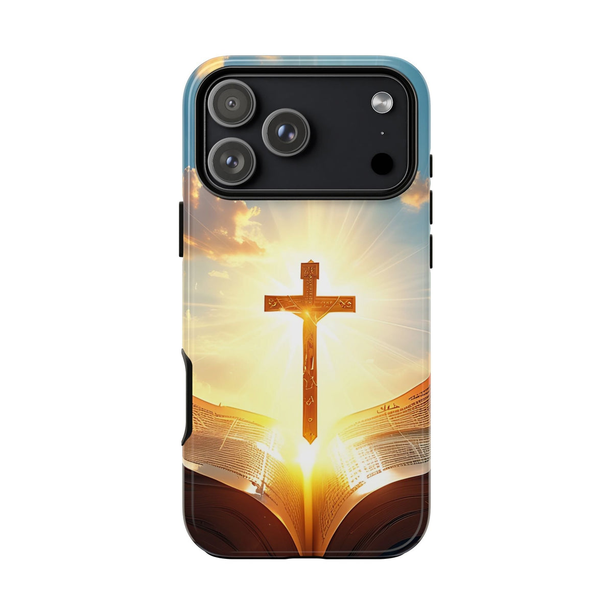 Christliches Kreuz & Bibel Cover robusta – Glaubensdesign