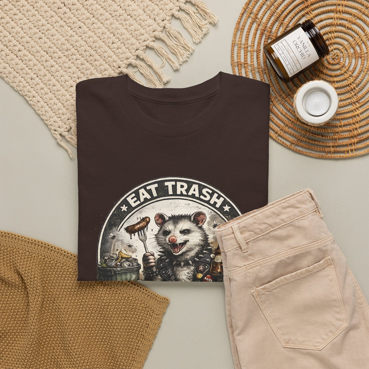 T-Shirt Opossum Festa Selvaggia – Design Divertente