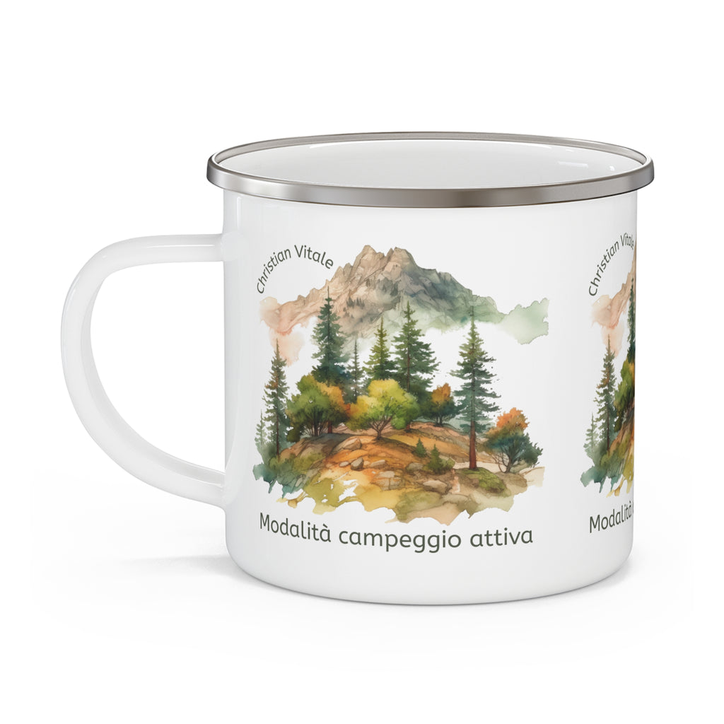 Tazza da Campeggio Personalizzata con Nome – Modalità Campeggio Attiva