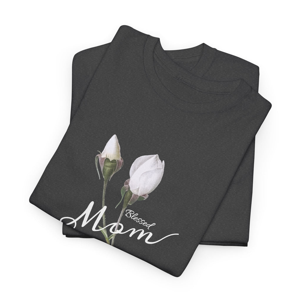 T-Shirt Mamma con Fiori – Design Minimalista