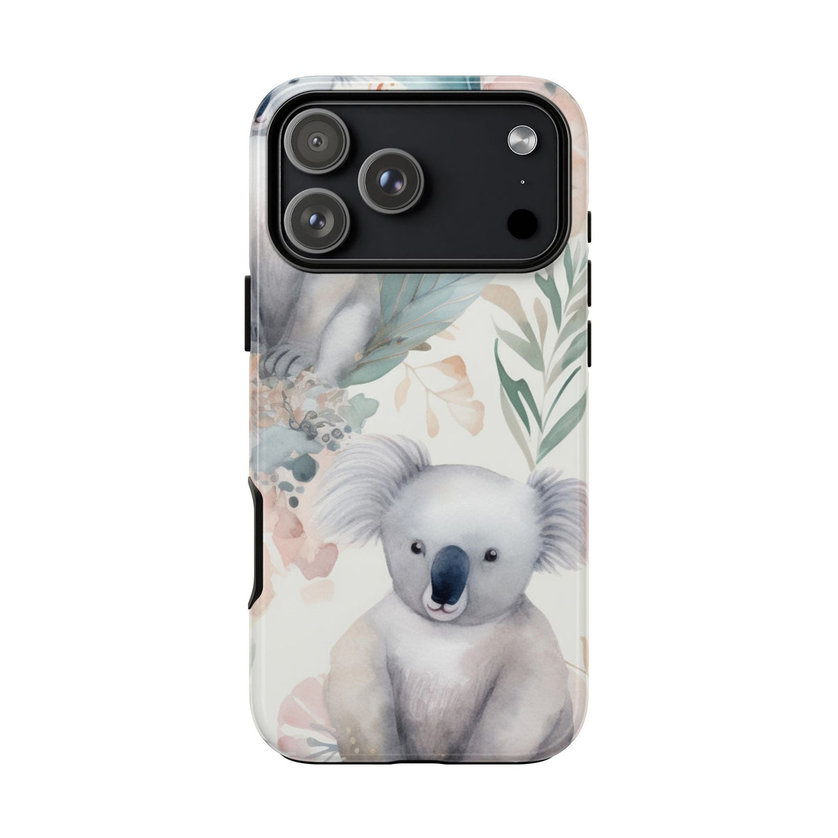 Süßer Koala Cover robusta – Botanisches Aquarell-Design