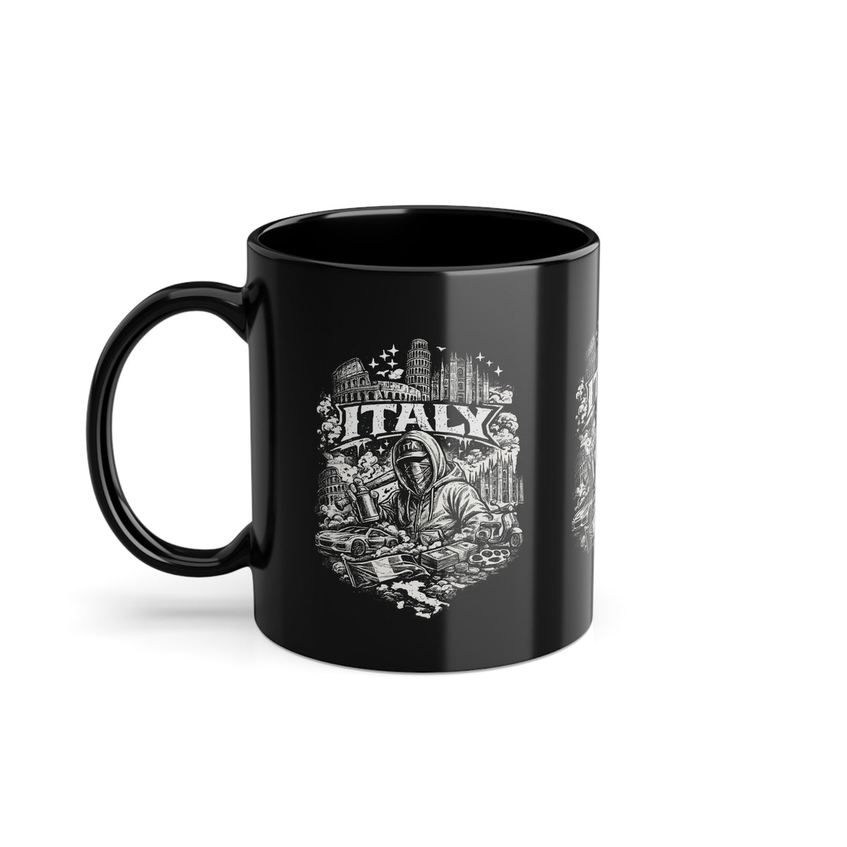 Tazza Italia Vintage – Street Art e Skyline Italiano 330 ml